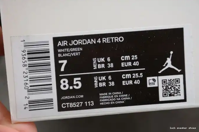 Reps LUCY Air Green 4 CT8527-113 Pine Jordan 0429
